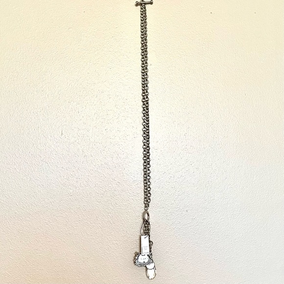 NWT Chico’s 35th Anniversary Limited Edition Multi-Charm Silver Toggle Necklace - Picture 3 of 3